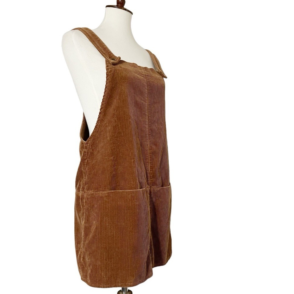 Zara Women's Corduroy Overall Dress in Brown Size XS - Picture 3 of 12